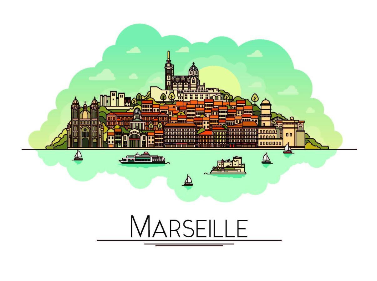 Apartmán Boulevard De La These Marseille Exteriér fotografie